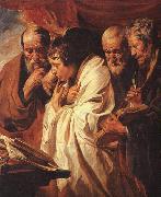 Jacob Jordaens The Four Evangelists oil on canvas